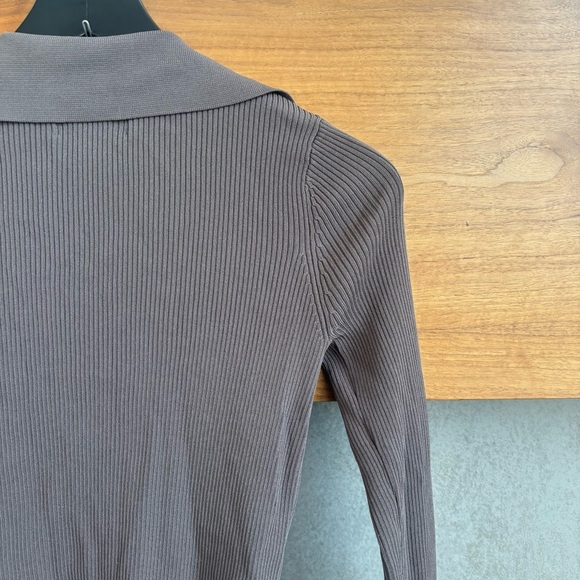 Urban Revivo 2x1 Ribbed Top Cardigan, Size 4 - Picture 13 of 13